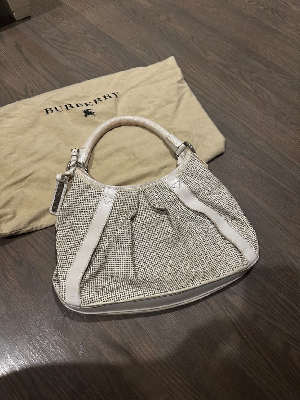 Burberry Prorsum Phoebe Studded Leather Hobo Bag - Picture 2 of 15